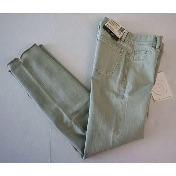 DL1961 Women Sz 25/0 Kiwi Raw Mara Straight Mid Rise Instasculpt Ankle Jeans $18 - Picture 10 of 11